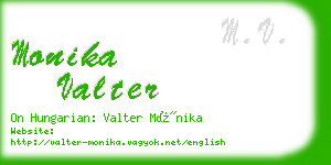 monika valter business card